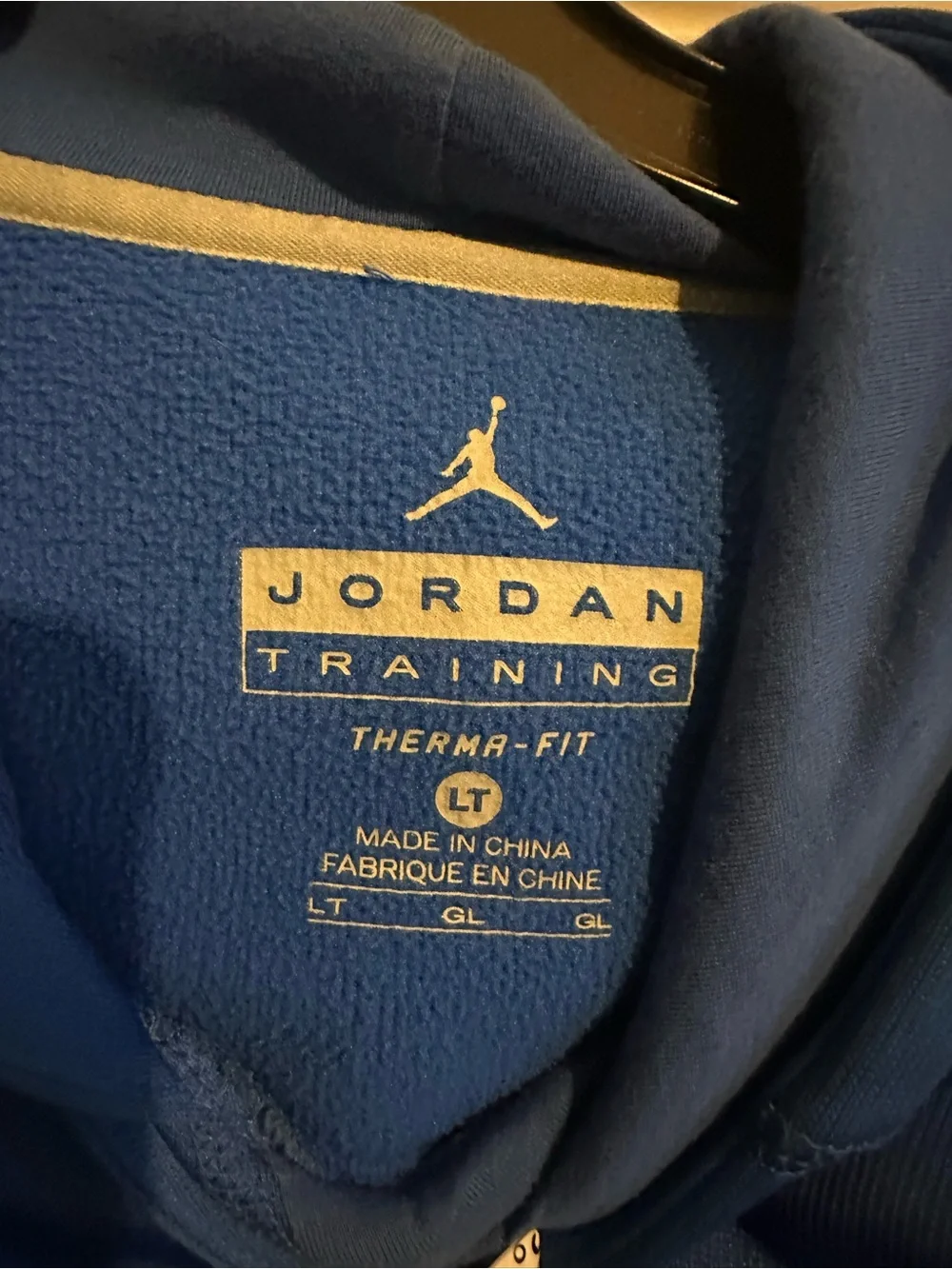 Jordan Royal Blue Pullover Hoodie with White Jumpman